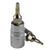 Embout de tournevis - Tête pour manche tournevis tx - inv 8mm, chrome 13390