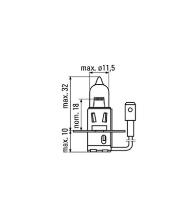 Outillage - Ampoule obn h3 12v 55w 52363