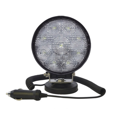 Outillage - Projecteur de travail led, rond, lumière diffuse, base magnetique 52567