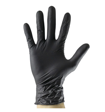 Outillage - Boite gants noirs nitrile t:m 5mil 52681