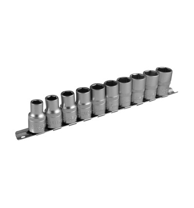 Embout de tournevis - Jeu de 10 douilles 1/2" 6 pans pour tournevis 52714