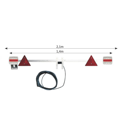 Outillage - Rampe d'eclairage telescopique de 1,4 a 2,1m - led 52848