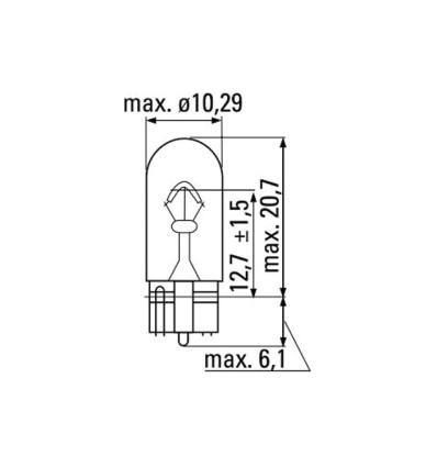 Outillage - Lampe obn 12v 3w t10 52860