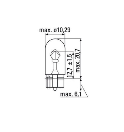 Outillage - Lampe obn 12v 5w t10 52861