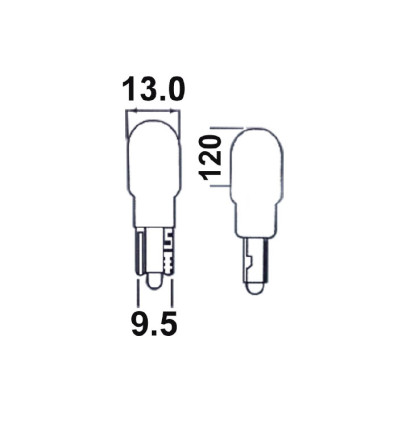 Outillage - Lampe obn 10w t13 12v 52865