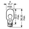 Outillage - Lampe obn 18w 12v t15 52866