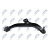 Bras de suspension - Bras des suspension avant pour Chrysler Voyager Iv 00-08 Dodge Caravan 00-08 inférieur droit ZWD-CH-024