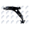 Bras de suspension - Bras des suspension avant pour Chevrolet Epica 05 Evanda 05- inférieur gauche ZWD-DW-037