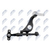 Bras de suspension - Bras des suspension avant pour Mazda 6 1-8 2-0 2-0Citd 2-2Citd 2-5 2007-08- inférieur gauche ZWD-MZ-095