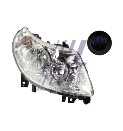 Autre - Projecteur principal compatible pour Fiat Peugeot Citroën FT85790