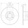 Disques de frein avant Citroen C15 Visa Peugeot 104